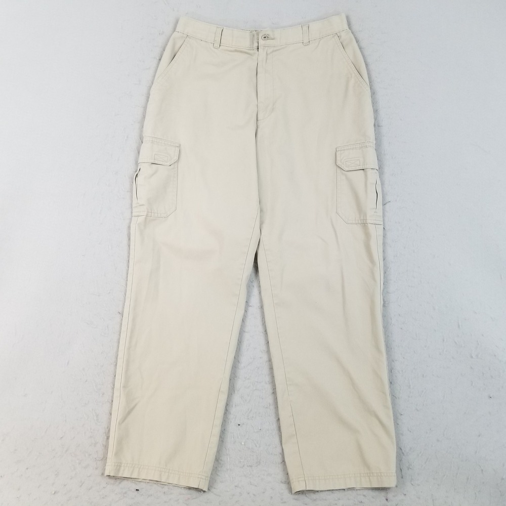Puritan Cargo Pants Men 34x32 Barley Tan Straight Leg P47B100 Twill Utility